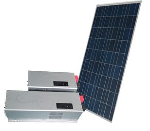 Inversores visuais das energias solares do alarme/fora dos inversores solares da grade
