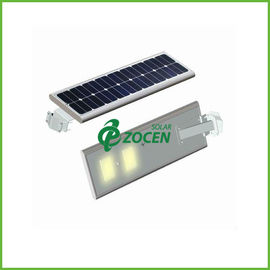 luzes de rua do painel solar da lâmpada do diodo emissor de luz de 50W 12V, tudo em uma luz de rua posta solar