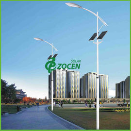 luzes de rua do painel solar de 112W 14400LM 6500K para a estrada principal 12M Pólo