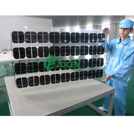 Módulo solar Monocrystalline de vidro do painel solar do dobro liso de BIPV