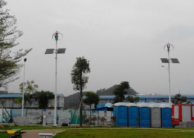 Sistema híbrido solar exterior de vento de iluminação, lâmpada do diodo emissor de luz claro/60W de 7.5m pólo