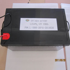 luz de rua solar de UPS da bateria de armazenamento da energia solar de 12V 150AH LiFePo4
