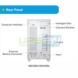 A conversão dobro em linha verdadeira em linha de alta freqüência monofásica da fase 2KVA UPS levanta