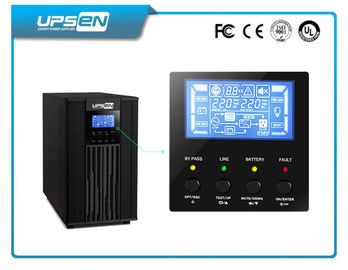 A conversão dobro em linha verdadeira UPS com a onda de seno pura e o LCD indicam 1Kva - 20Kva