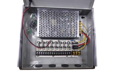 canal da caixa 9 da fonte de alimentação do CCTV de 12V 5Amps, fonte de alimentação da câmera do CCTV