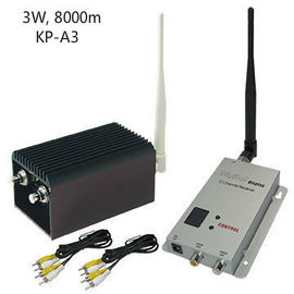 a escala de transmissão longa 8 de 8KM canaliza o remetente video do vídeo do CCTV Transreceiver 1.2Ghz