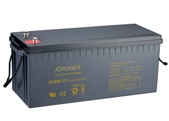 12 volts de bateria profunda 200Ah do ciclo de VRLA para energias solares fora dos sistemas de grade
